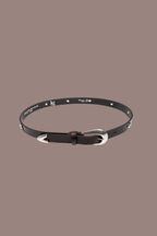 WEST leren riem met studs