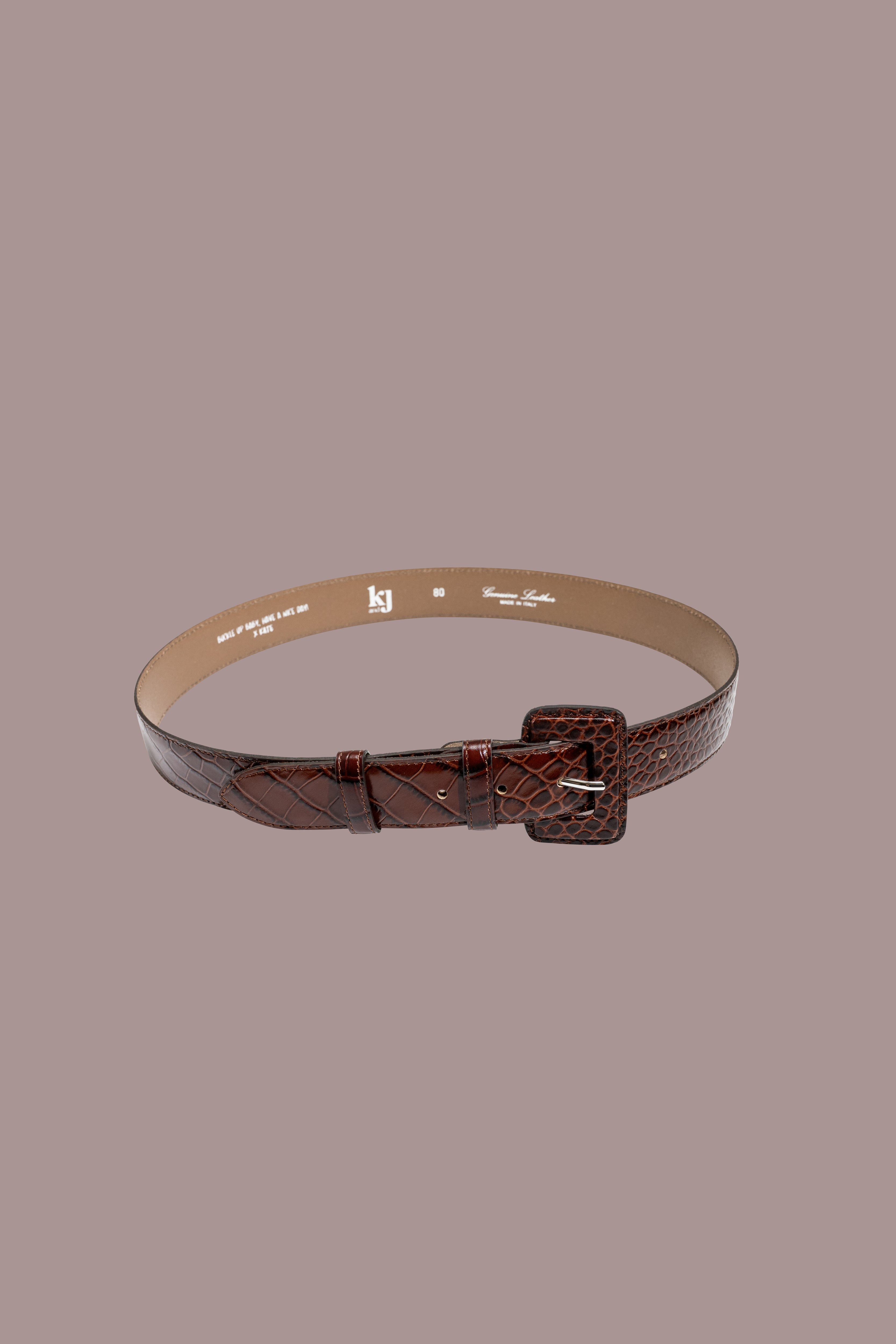 WENDY croco belt