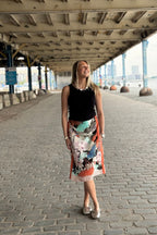 Oksana silk skirt - Upcycled