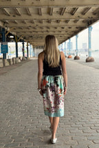 Oksana silk skirt - Upcycled