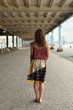 Otylia silk skirt - Upcycled