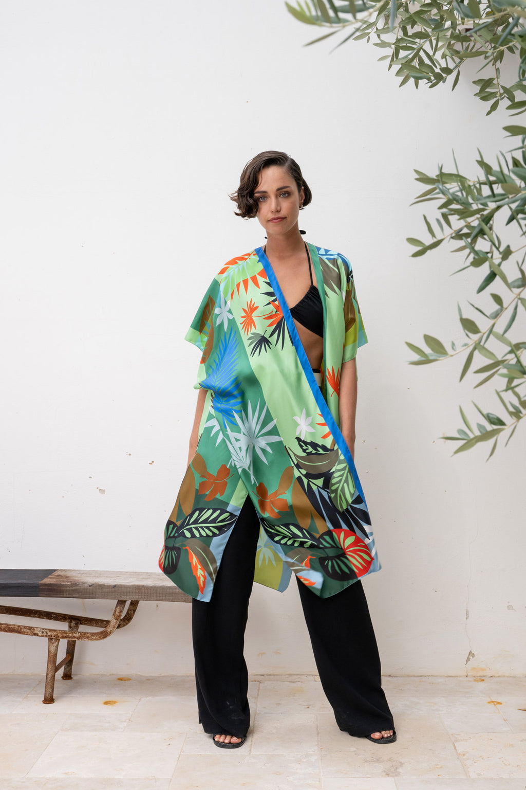 RIDLEY silk kimono