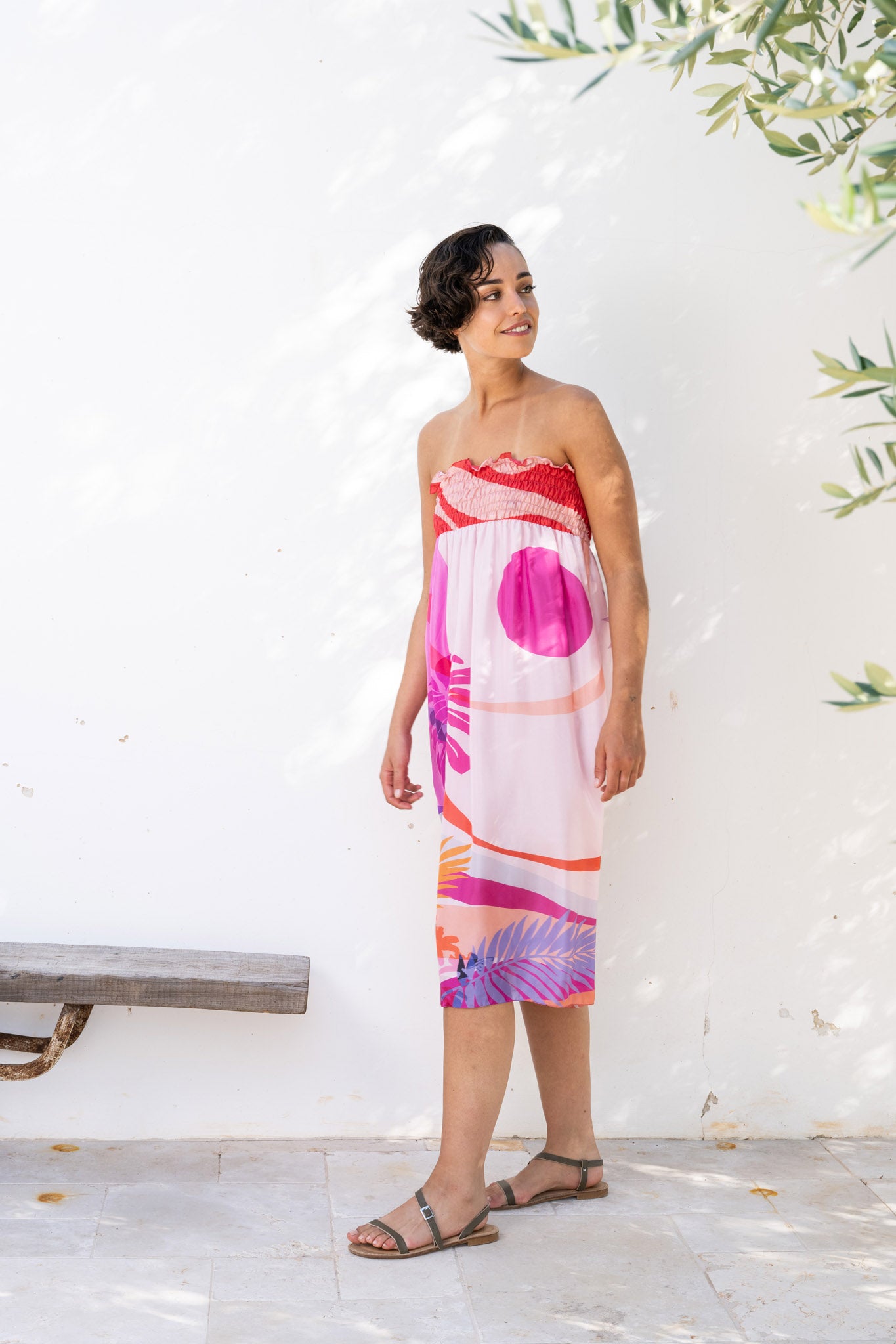 ROBERTA silk skirt