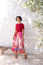 ROBERTO silk pants