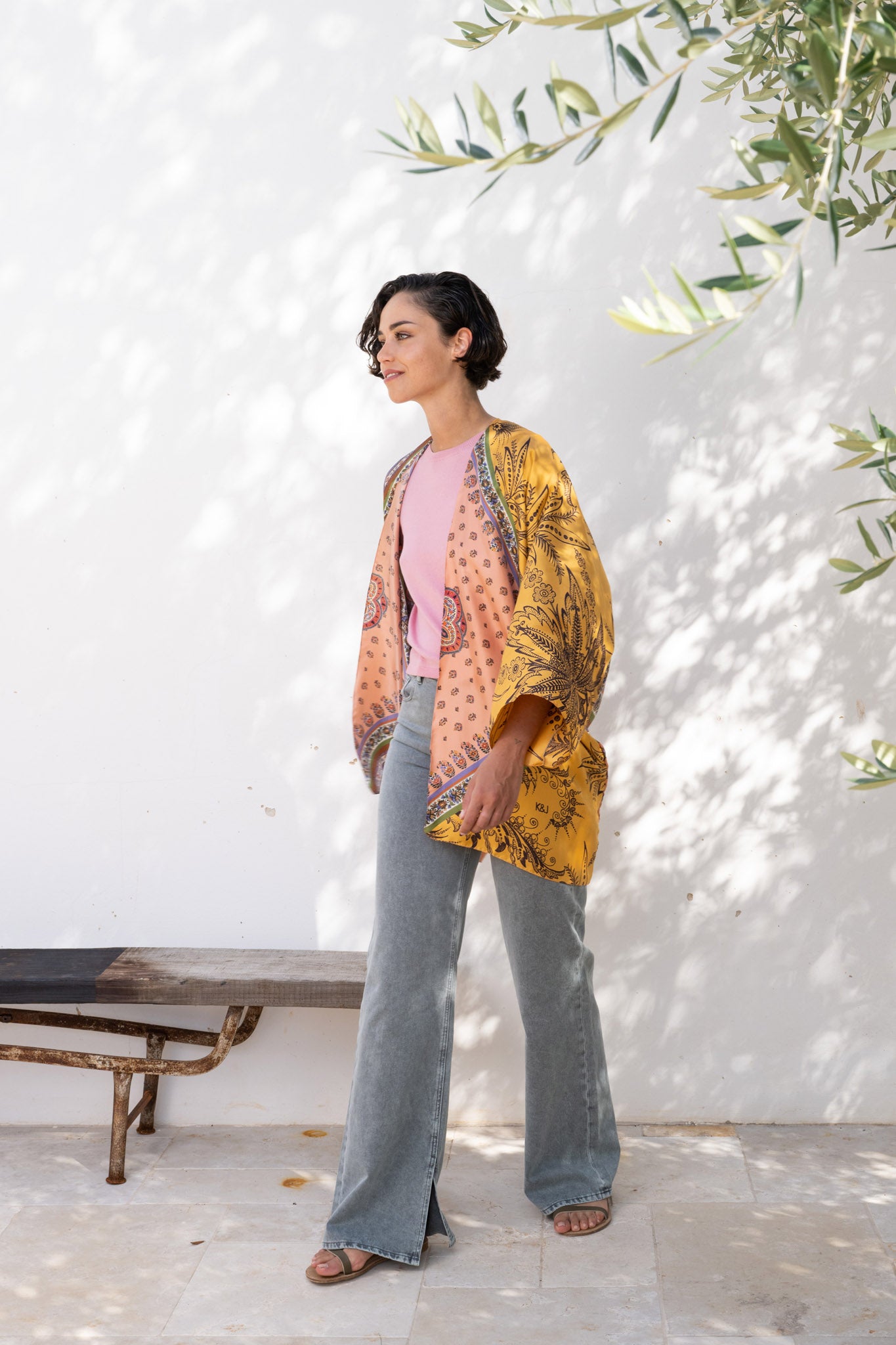 ROSA silk kimono