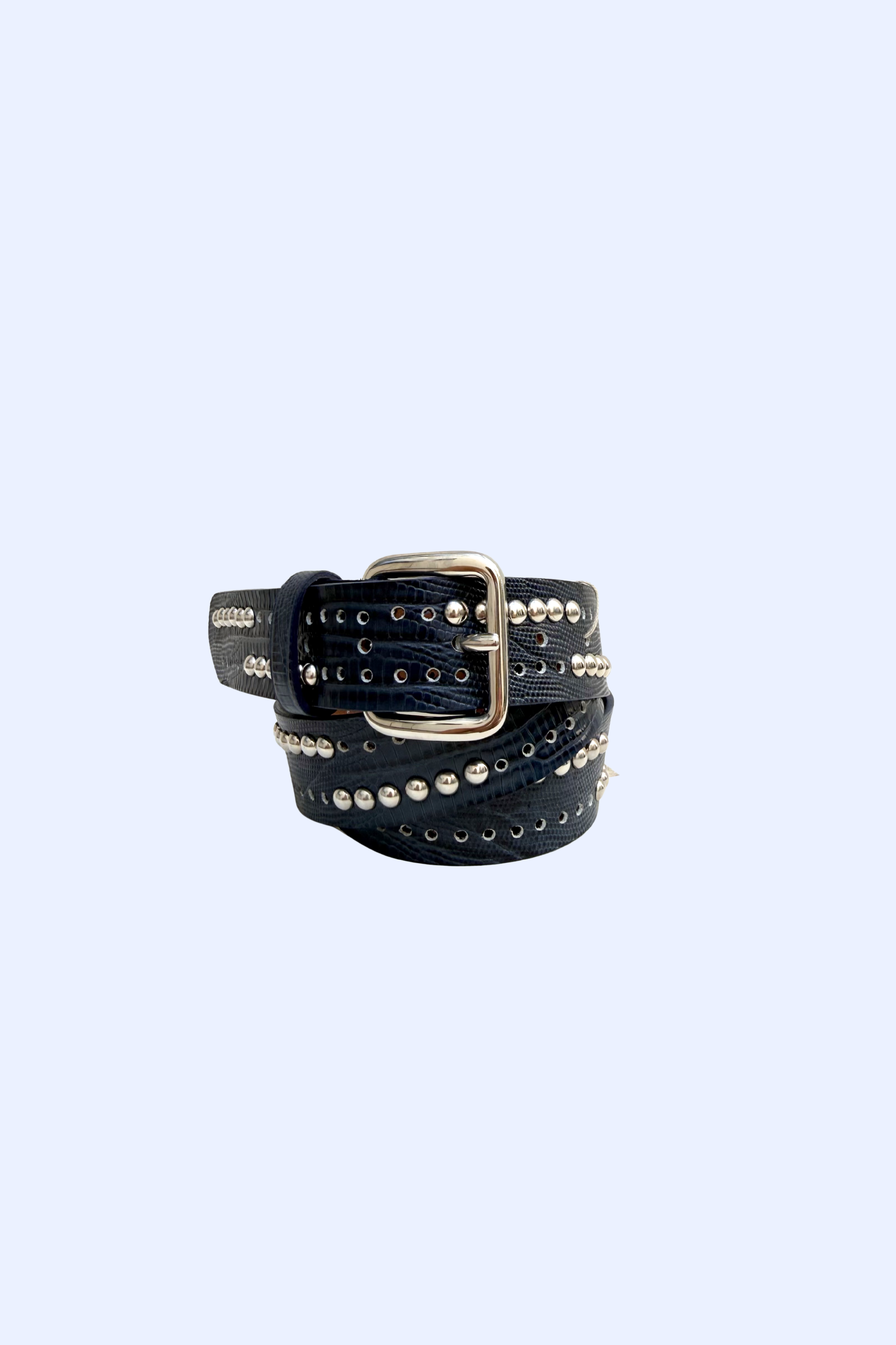 SIA leather belt with studs