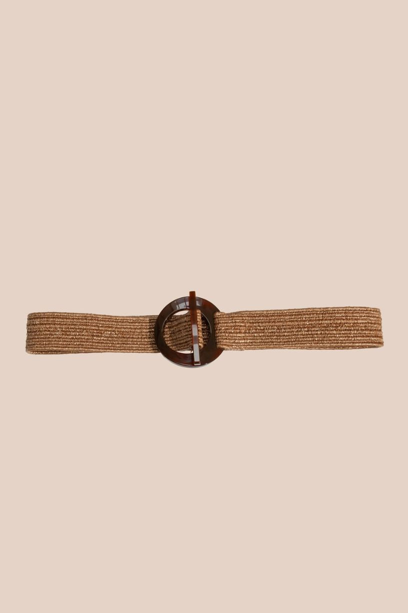 GRACE raffia belt