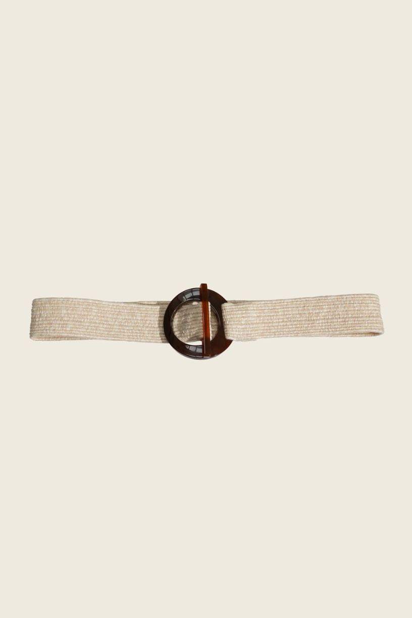 GRACE raffia belt