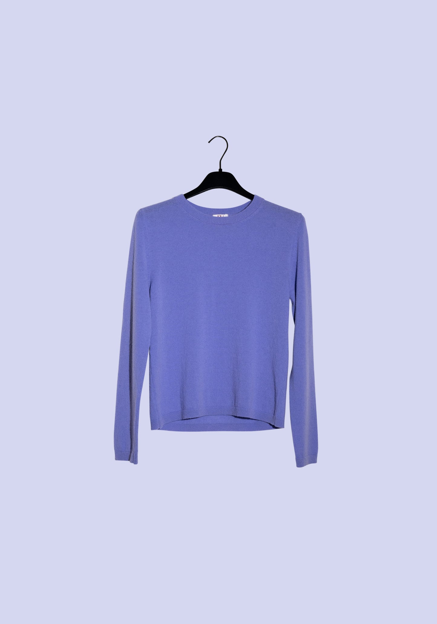 lilac wool long sleeve pull