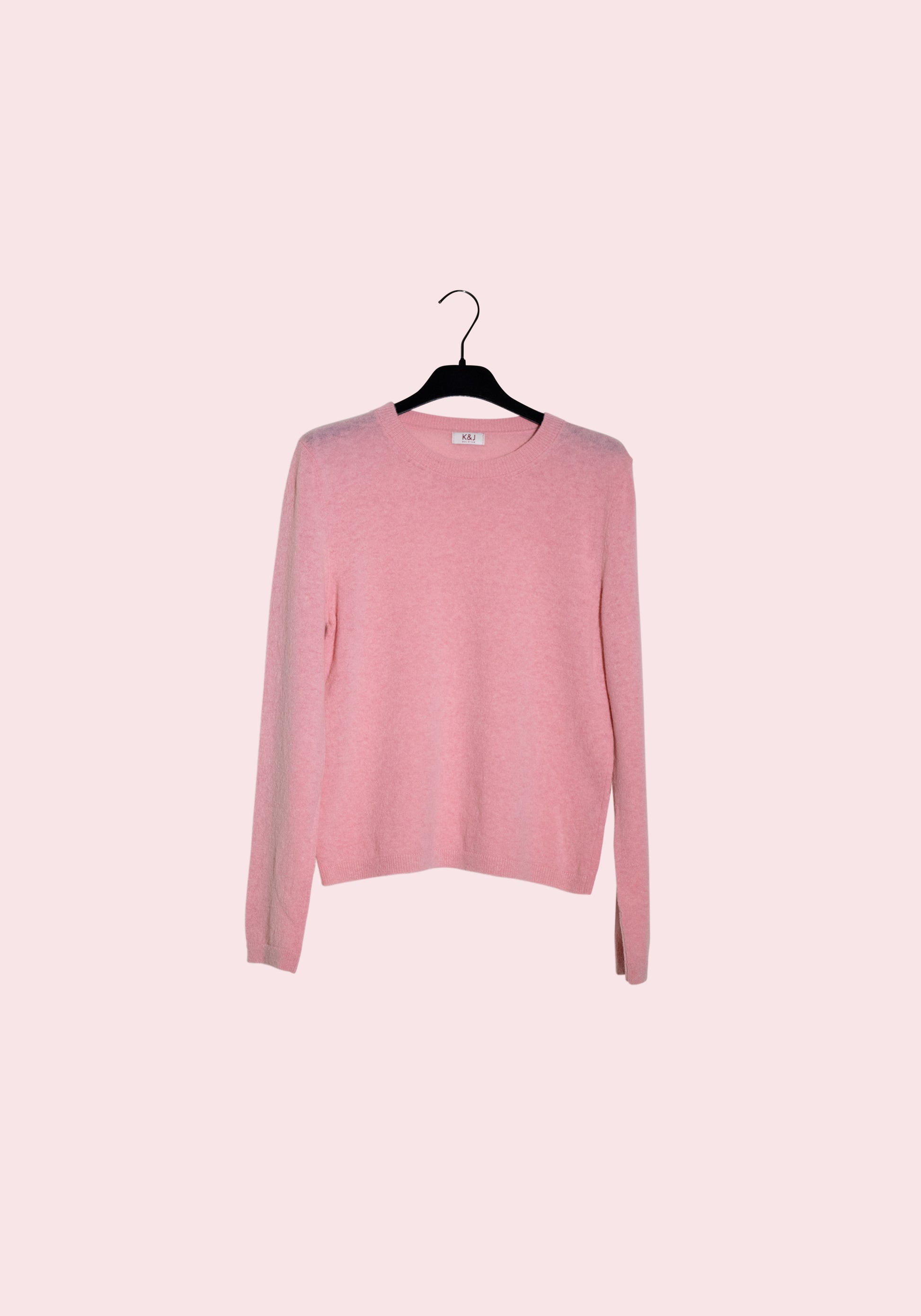 pink wool long sleeve pull