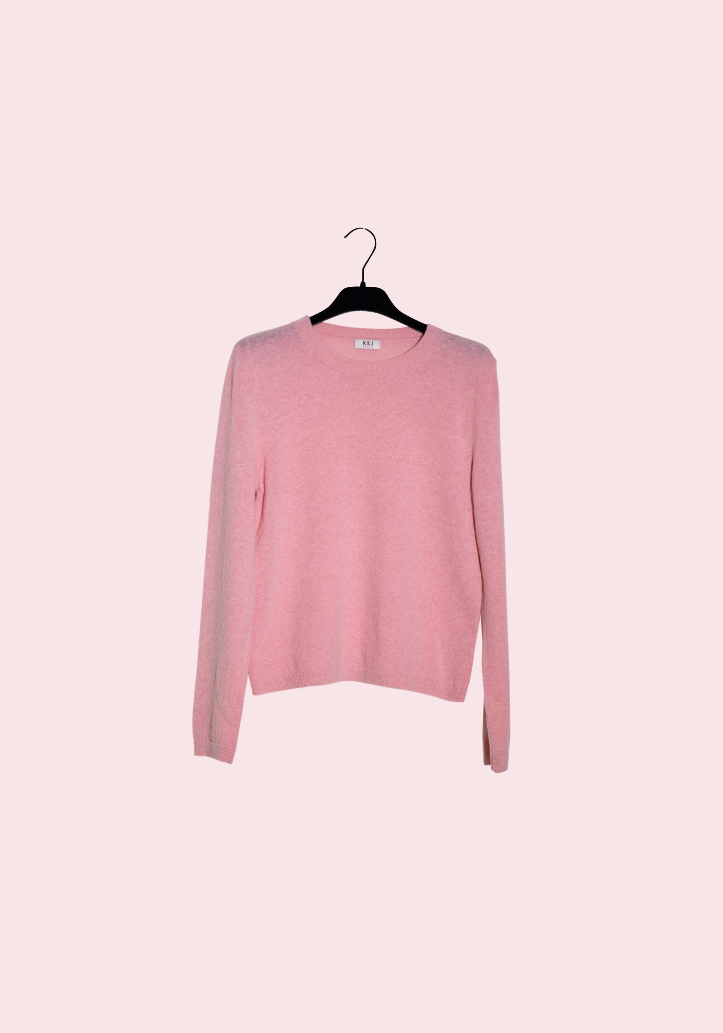 pink wool long sleeve pull
