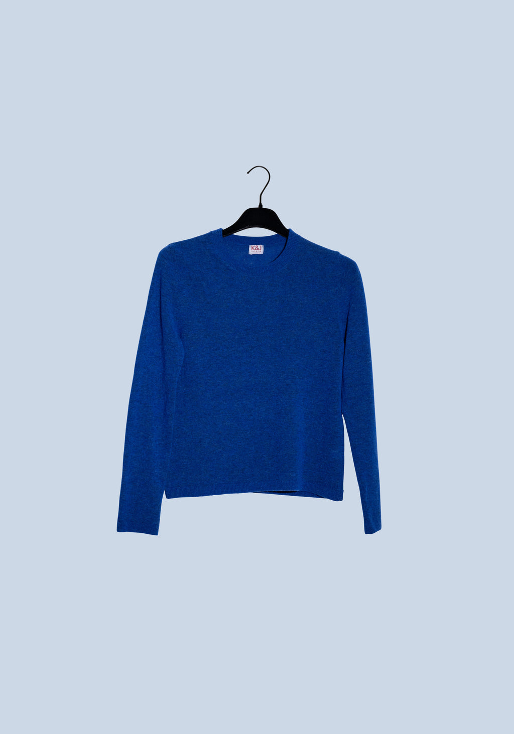 royal blue wool long sleeve pull