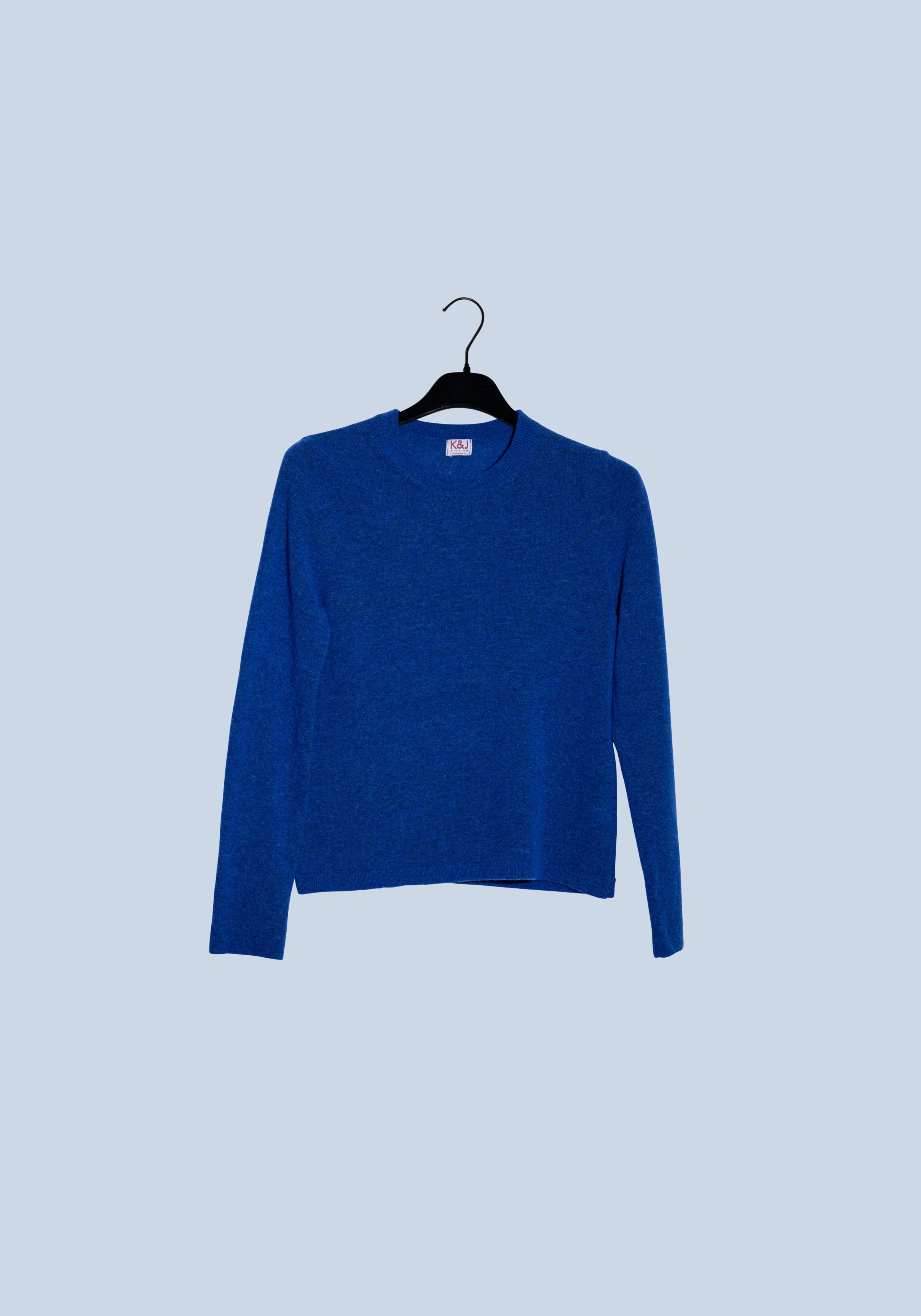 royal blue wool long sleeve pull