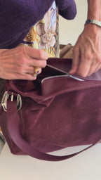 BROOKLYN suede bag