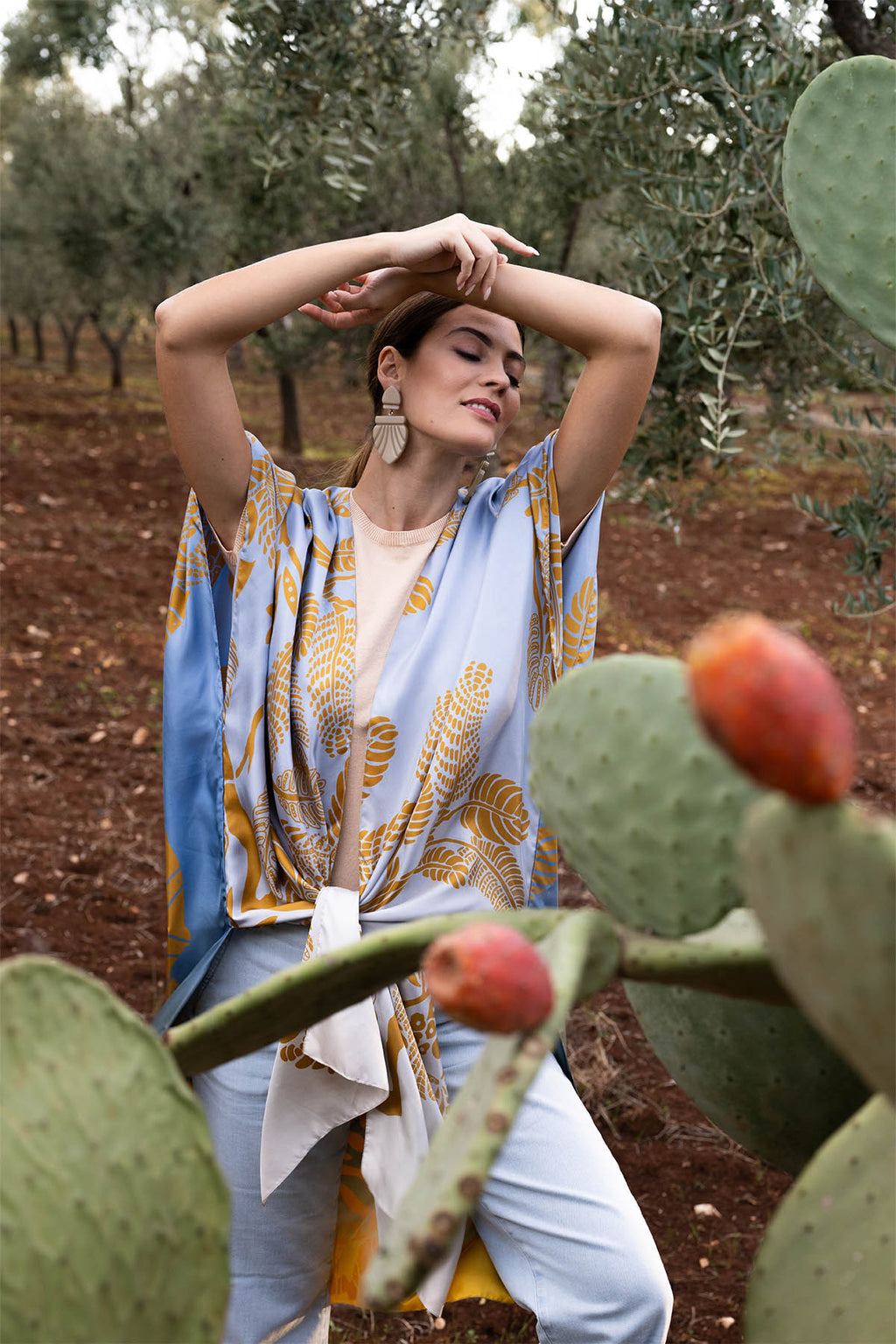 RANDY silk kimono