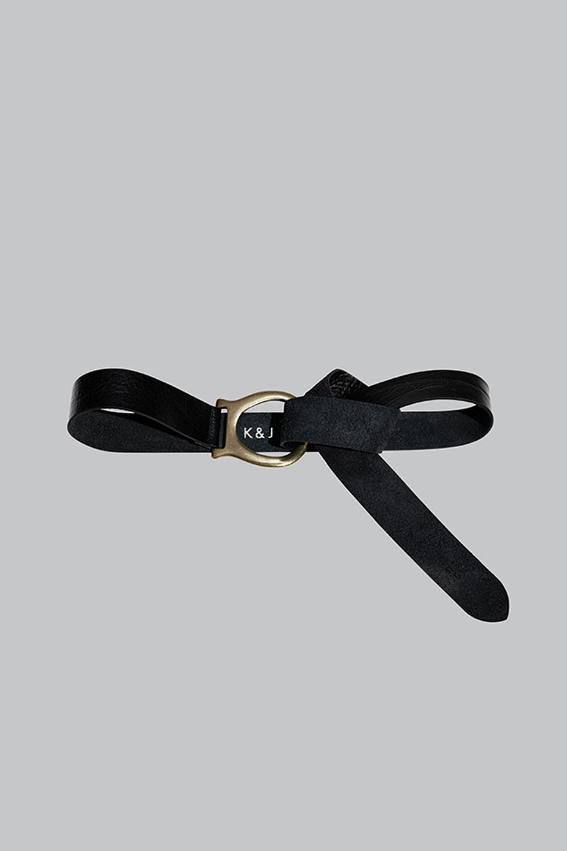 TREY leather belt