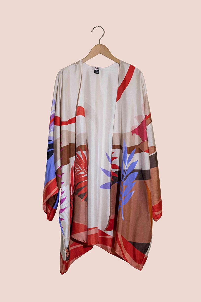 ROBBIE silk kimono