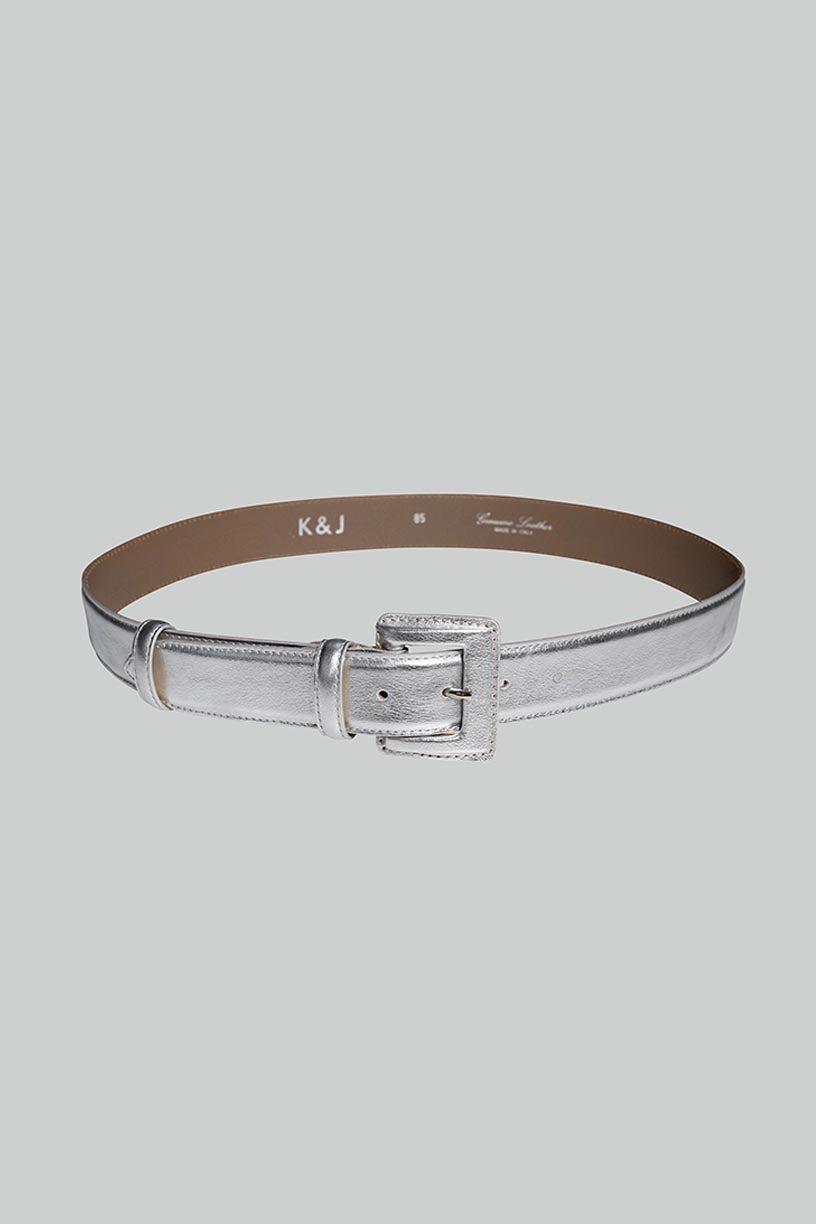 SHERRY metallic leather belt