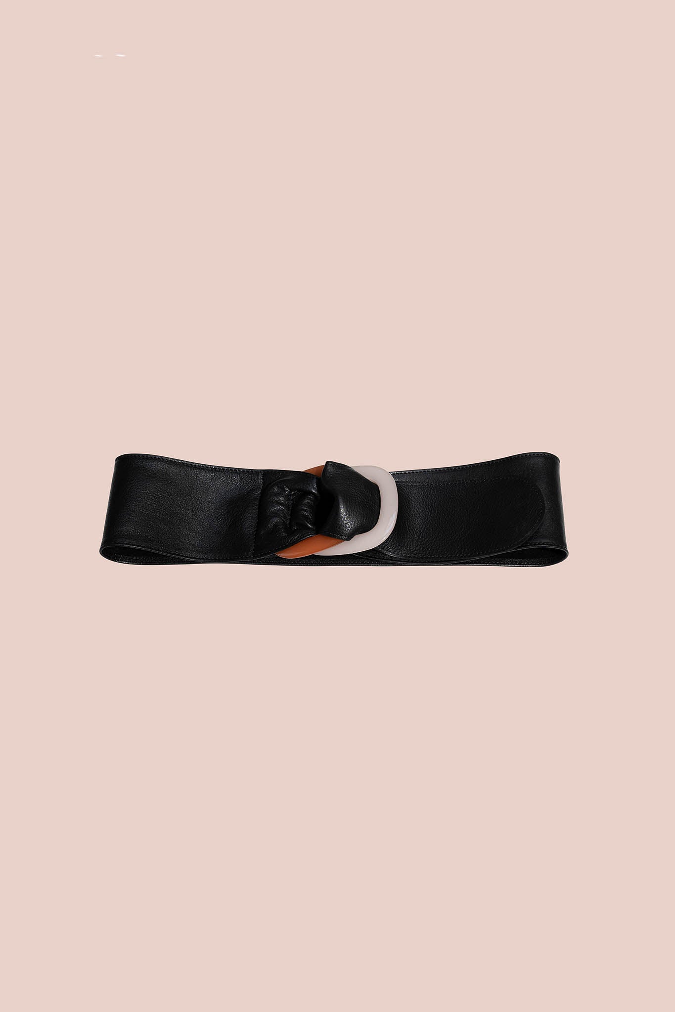 GERALDINE leather-resin belt