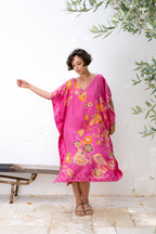 Caftan en soie PRUDENCE