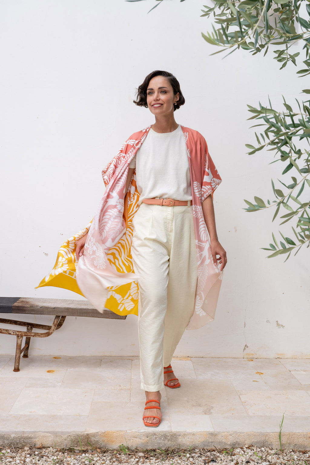RANDY silk kimono